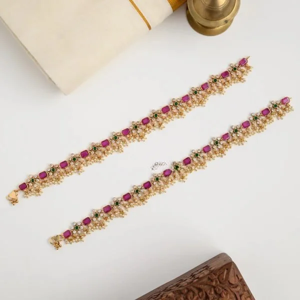 Floral Bridal Anklet
